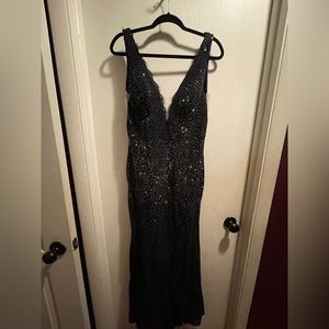 Black sequin dress (custom sizing)